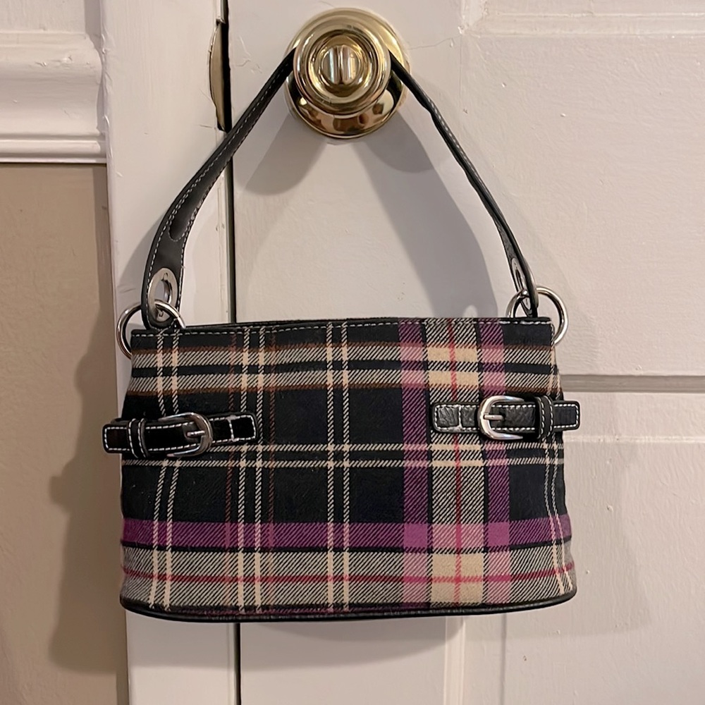 Tommy Hilfiger | Purple Plaid Purse NEVER USED